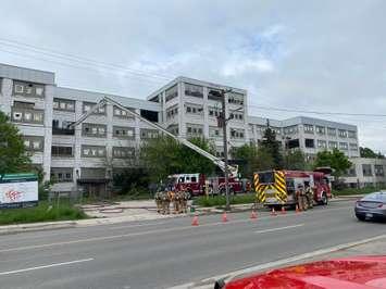 Small fire reported at the old McCormick Villages building on May 5, 2024 (Photo by: London Fire Department)