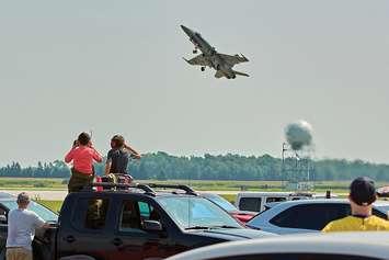 A CF-18 at Airshow London's SkyDrive. Photo courtesy of Tracey Saraceni.