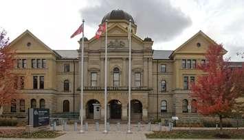 Elgin County Courthouse in St. Thomas. Photo from Google Maps Street View.