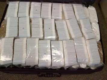 Contraband cigarettes seized by the RCMP. (Photo courtesy of the RCMP) 
