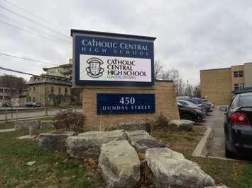 A file photo of Catholic Central Secondary School. (Craig Needles/Blackburn Media)