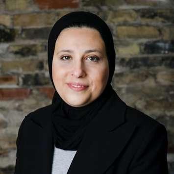 Mariam Hamou, the woman likely to become the net Ward 6 councillor t London City Hall. (Hamou's Twitter account)