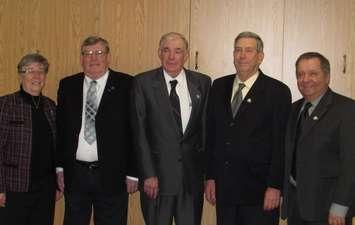 Jim Hayter, second from right, with other members of Brooke-Alvinston Council. Photo from brookealvinston.com