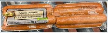 Harvest Polish Sausage. (Photo courtesy of the Canadian Food Inspection Agency)