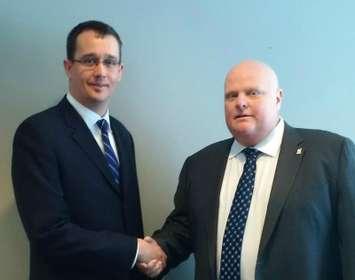 Monte McNaughton and Rob Ford January 16, 2015. submitted photo.