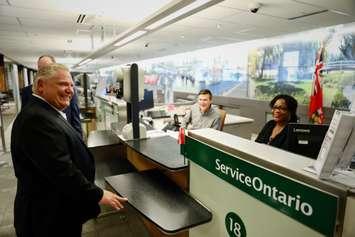 Premier Doug Ford at ServiceOntario. File photo courtesy of  Government of Ontario.
