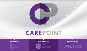 The new logo for Carepoint, London's supervised drug consumption site. Image courtesy of  Regional HIV/AIDS Connection  and the Middlesex London Health Unit.
