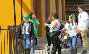 St. Patrick's Day revelers on Richmond Row. (File photo by Miranda Chant, Blackburn Media)