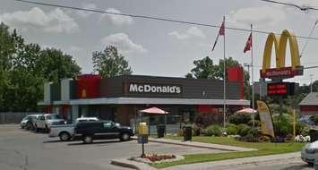 The McDonald's restaurant on Wharncliffe Rd., near Baseline Rd. in London. Photo from Google Maps Street view.