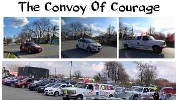 Convoy of Courage. May 2, 2020. (Photo via Brandon Medd)