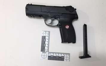 A pellet gun seized by police in St. Thomas. Photo courtesy of St. Thomas police.