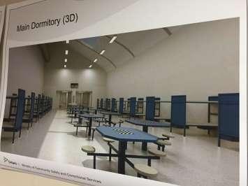 A plan for what the inside of the new London Intermittent Inmate Facility will look like. 