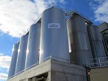 Four new beer tanks have been added to Labatt Breweries' London facility. (Photo by Miranda Chant, Blackburn Media)