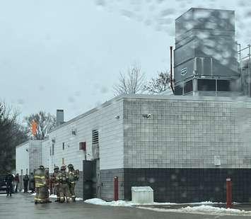 London Fire responding to Kinsmen Arena (image courtesy of the London Fire Department)