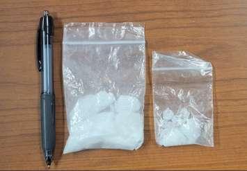 Drugs seized during investigation. November 5, 2022. (Photo courtesy of Elgin OPP via Twitter)