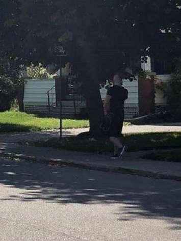The male suspect being sought by Woodstock police in relation to an indecent act. Photo courtesy of Woodstock police.