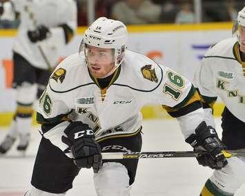 Kevin Hancock of the London Knights. (Photo courtesy of Terry Wilson via OHL Images)