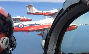 The Canadian Forces Snowbirds Demonstration Team. Photo by Scott Kitching, Blackburn News.