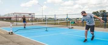 Players on the pickleball court at the London International Airport. Photo courtesy of the London International Airport.