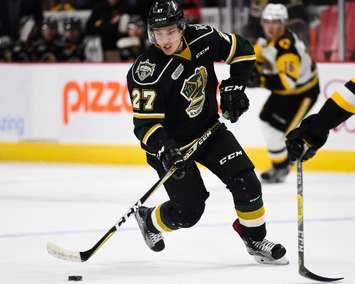 Robert Thomas of the London Knights. (Photo courtesy of Aaron Bell via OHL Images)