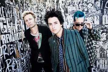 Promotional photo  of Green Day provided by Budweiser Gardens. 