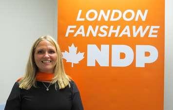 NDP MP Lindsay Mathyssen, September 20, 2021. (Photo by Miranda Chant, Blackburn News)