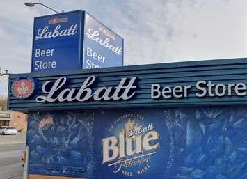 Labatt beer store in London. (Capture via Google Street View) 
