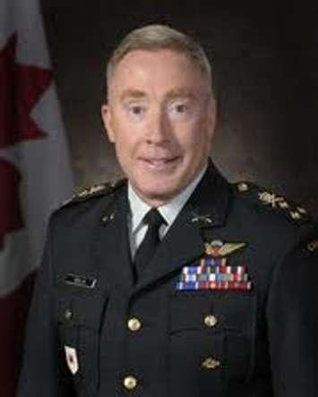 Photo of Peter J. Devlin during his time as Commander of the Canadian Military. 