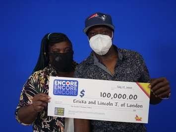 Photo of Ericka and Lincoln James courtesy of Ontario Lottery and Gaming. 