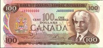 Photo of a counterfeit $100 bill courtesy of London police. 