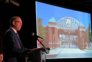 Western Fair CEO Reg Ash announces the organization's new agri-business hub - The Grove, October 10, 2019. (Photo by Miranda Chant, Blackburn News)