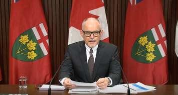 Ontario's Chief Medical Officer of Health Dr. Kieran Moore. (Screenshot from November 29, 2021 news conference)
