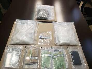 A large quantity of meth and other drugs were seized by the OPP in North Perth and the Township of Minto in late August. (Photo provided by West Region OPP)