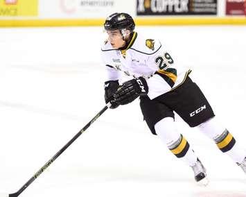 Sam Miletic of the London Knights. (Photo courtesy of Aaron Bell via OHL Images)