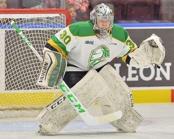 Photo of Brett Brochu by Terry Wilson / OHL Iimages.