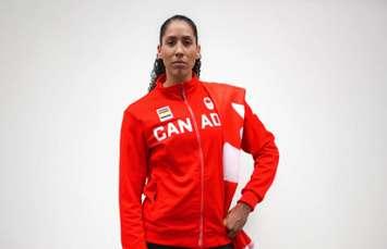 Basketball star Miranda Ayim named as one of Team Canada's two flag bearers at the Tokyo Olympics. Photo courtesy of olympic.ca
