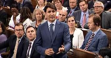 Prime Minister Justin Trudeau announces the legalization date for marijuana in Canada. (Photo courtesy of YouTube)