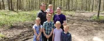 The Hiebert family. Photo from GoFundMe. 