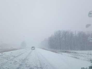 Snow Squalls reduce visibility on the roads. (Submitted file photo)