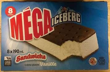Recalled ice cream sandwiches (via Canadian Food Inspection Agency website)