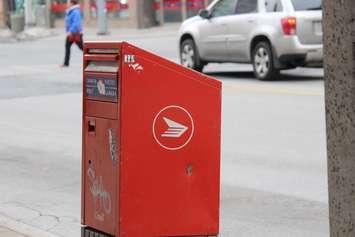 A Canada Post letter box. (Photo by Adelle Loiselle)