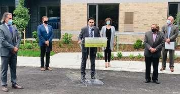 London-North-Centre MP Peter Fragiskatos announces $8.4M for two new affordable housing projects in London, September 9, 2020. Photo courtesy of Peter Fragiskatos' office.
