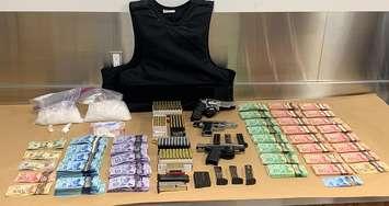 Items seized by police during two raids in south London, June 8, 2021. Photo courtesy of St. Thomas police. 