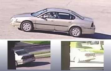 The suspect vehicle in a child abduction in north London on May 13, 2018. Photo provided by London Police Service.