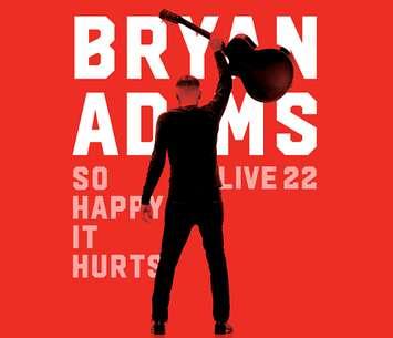 Bryan Adams will bring his 'so happy it hurts' tour to London October 15, 2022. Image courtesy of Budweiser Gardens. 