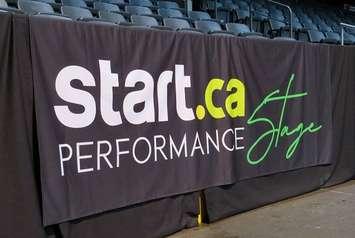 The former RBC Theatre at Budweiser Gardens has been renamed the Start.ca Performance Stage. (Photo by Miranda Chant, Blackburn News)