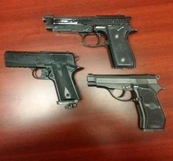 File photo of replica handguns seized by London police. Photo courtesy of London police.