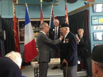 Michael Sydorko receives the French Governments Highest Honour. Photo by Victoria Sartor, Blackburnnews.com.