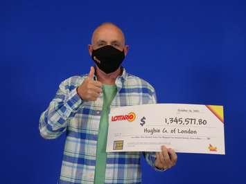 Hughie Gale of London won $1.34 million in the October 2 Lottario draw. Photo courtesy of OLG. 