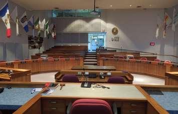 Lambton County council chambers. Photo from the County of Lambton twitter page. 